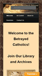 Mobile Screenshot of betrayedcatholics.com